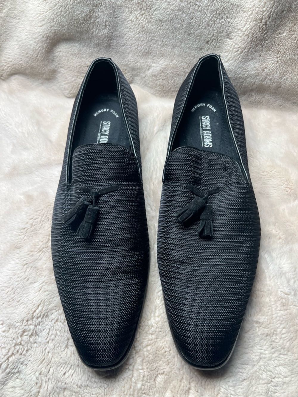Stacy Adams Tazewell Plain Toe Tassel Slip-On loafers Mens 11 W